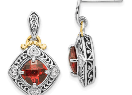 14k/Silver Two-Tone Earrings Style QTC667 - Classique Jewelry Inc.