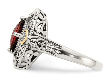14k/Silver Two-Tone Rings Style QTC668 - Classique Jewelry Inc.