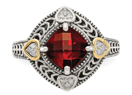 14k/Silver Two-Tone Rings Style QTC668 - Classique Jewelry Inc.