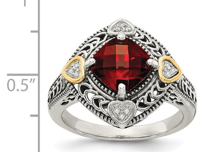 14k/Silver Two-Tone Rings Style QTC668 - Classique Jewelry Inc.