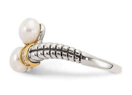 Sterling silver diamond ring, another view