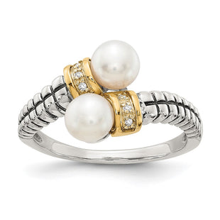14k/Silver Two-Tone Rings Style QTC67 - Classique Jewelry Inc.