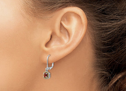 14k/Silver Two-Tone Earrings Style QTC672 - Classique Jewelry Inc.