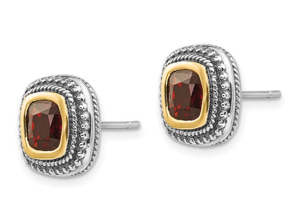 14k/Silver Two-Tone Earrings Style QTC673 - Classique Jewelry Inc.