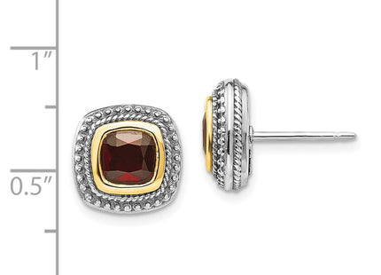 14k/Silver Two-Tone Earrings Style QTC673 - Classique Jewelry Inc.