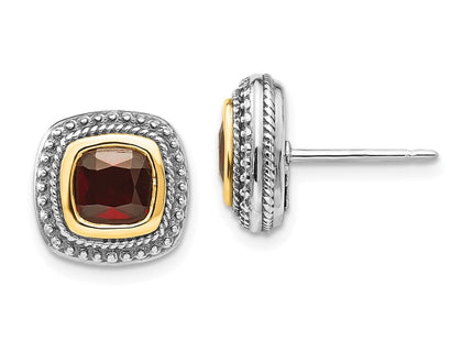 14k/Silver Two-Tone Earrings Style QTC673 - Classique Jewelry Inc.