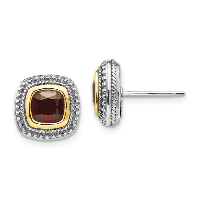 14k/Silver Two-Tone Earrings Style QTC673 - Classique Jewelry Inc.