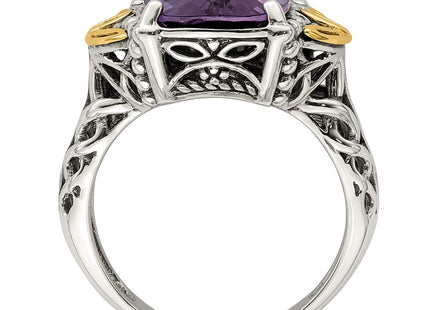 14k/Silver Two-Tone Rings Style QTC684 - Classique Jewelry Inc.