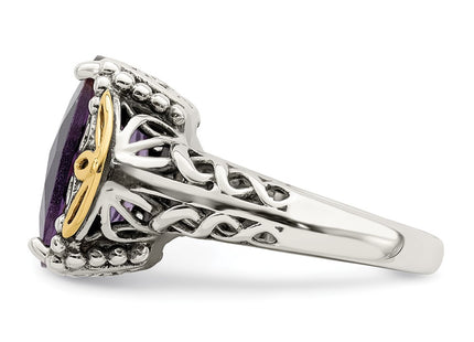 14k/Silver Two-Tone Rings Style QTC684 - Classique Jewelry Inc.