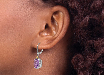14k/Silver Two-Tone Earrings Style QTC689 - Classique Jewelry Inc.