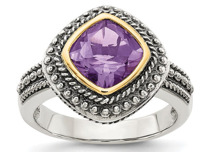 14k/Silver Two-Tone Rings Style QTC715 - Classique Jewelry Inc.