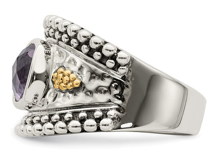 14k/Silver Two-Tone Rings Style QTC716 - Classique Jewelry Inc.