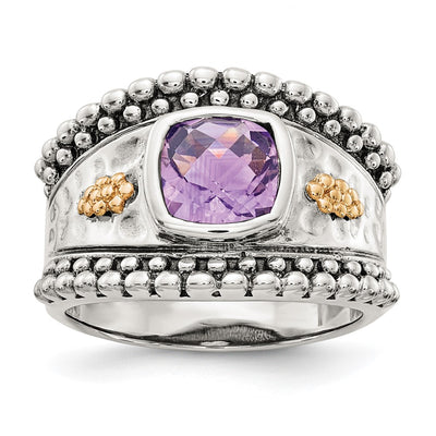 Sterling silver amethyst ring