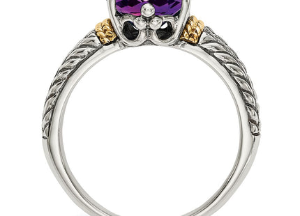 14k/Silver Two-Tone Rings Style QTC721 - Classique Jewelry Inc.