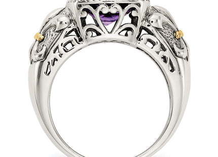 14k/Silver Two-Tone Rings Style QTC728 - Classique Jewelry Inc.