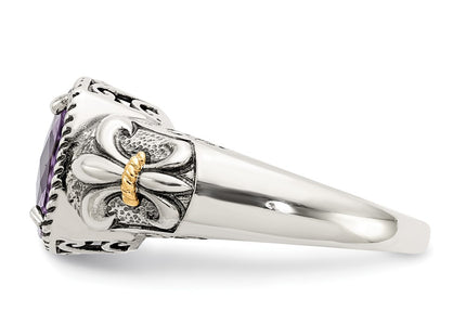 14k/Silver Two-Tone Rings Style QTC728 - Classique Jewelry Inc.