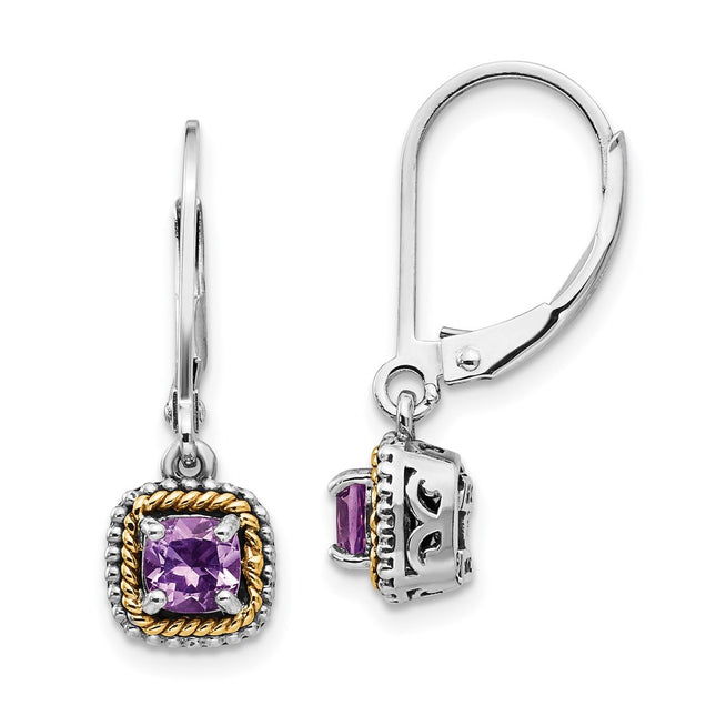 14k/Silver Two-Tone Earrings Style QTC735 - Classique Jewelry Inc.