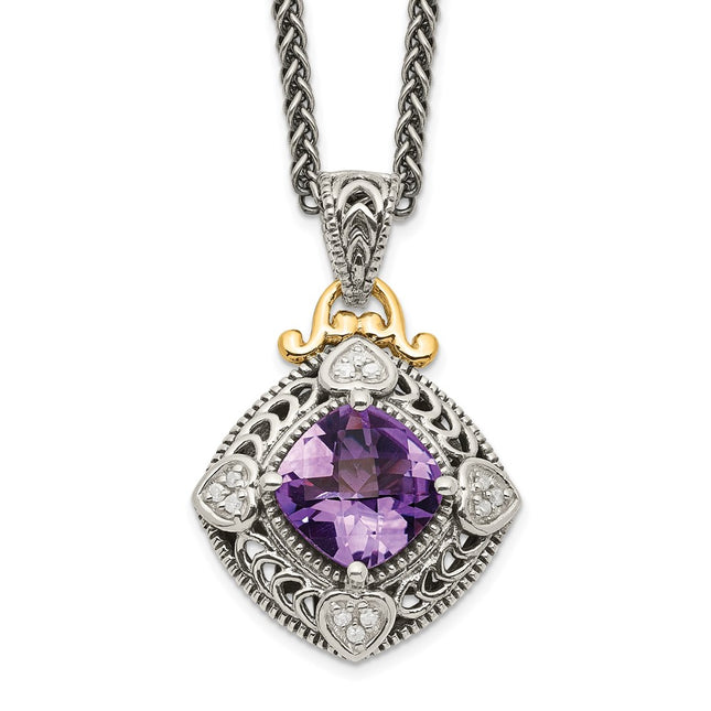 14k/Silver Two-Tone Jewelry Style QTC738 - Classique Jewelry Inc.