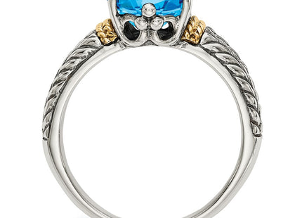 14k/Silver Two-Tone Rings Style QTC762 - Classique Jewelry Inc.