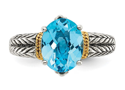 14k/Silver Two-Tone Rings Style QTC762 - Classique Jewelry Inc.