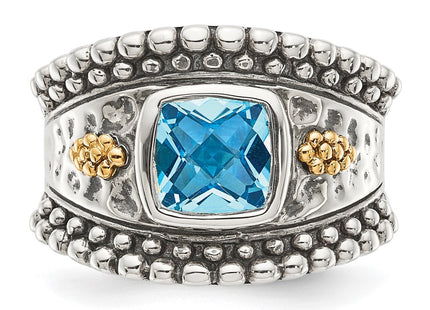 14k/Silver Two-Tone Rings Style QTC768 - Classique Jewelry Inc.