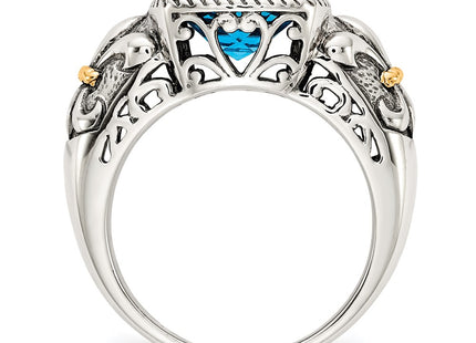 14k/Silver Two-Tone Rings Style QTC784 - Classique Jewelry Inc.