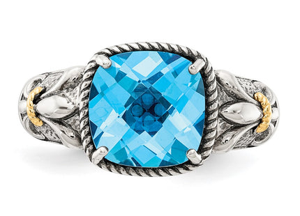 14k/Silver Two-Tone Rings Style QTC784 - Classique Jewelry Inc.