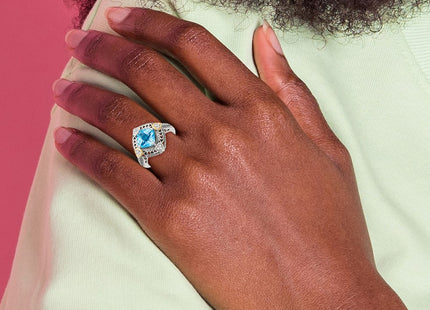 14k/Silver Two-Tone Rings Style QTC790 - Classique Jewelry Inc.