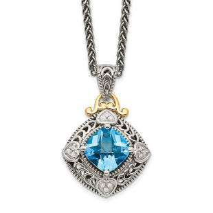 14k/Silver Two-Tone Jewelry Style QTC791 - Classique Jewelry Inc.