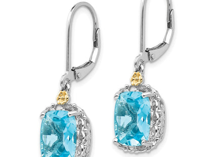 14k/Silver Two-Tone Earrings Style QTC793 - Classique Jewelry Inc.