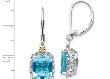 14k/Silver Two-Tone Earrings Style QTC793 - Classique Jewelry Inc.