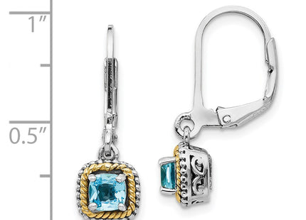 14k/Silver Two-Tone Earrings Style QTC800 - Classique Jewelry Inc.