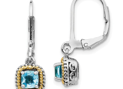 14k/Silver Two-Tone Earrings Style QTC800 - Classique Jewelry Inc.