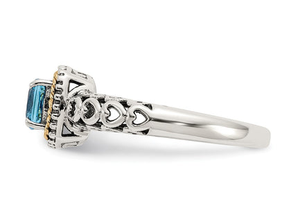 14k/Silver Two-Tone Rings Style QTC801 - Classique Jewelry Inc.