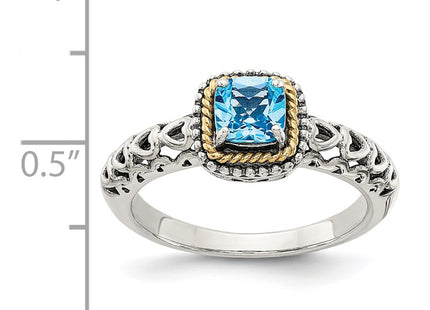 14k/Silver Two-Tone Rings Style QTC801 - Classique Jewelry Inc.