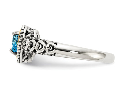 14k/Silver Two-Tone Rings Style QTC803 - Classique Jewelry Inc.