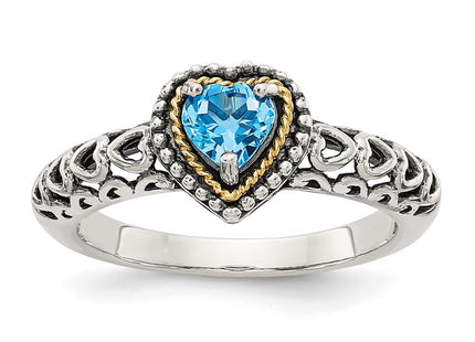 14k/Silver Two-Tone Rings Style QTC803 - Classique Jewelry Inc.