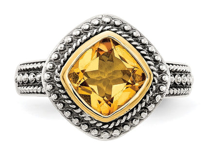 14k/Silver Two-Tone Rings Style QTC835 - Classique Jewelry Inc.