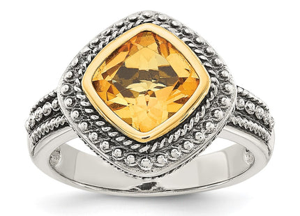 14k/Silver Two-Tone Rings Style QTC835 - Classique Jewelry Inc.
