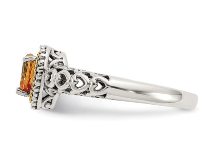 14k/Silver Two-Tone Rings Style QTC841 - Classique Jewelry Inc.