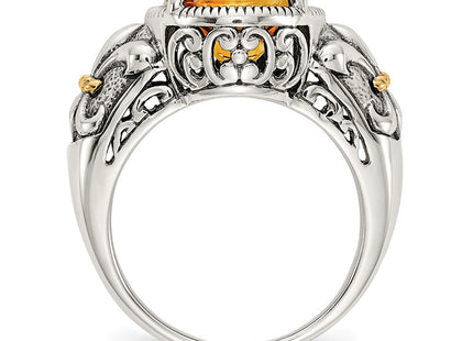 14k/Silver Two-Tone Rings Style QTC854 - Classique Jewelry Inc.