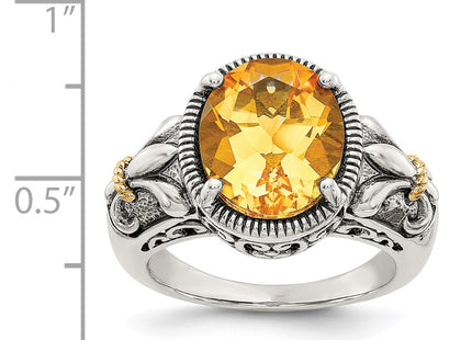 14k/Silver Two-Tone Rings Style QTC854 - Classique Jewelry Inc.