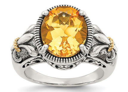 14k/Silver Two-Tone Rings Style QTC854 - Classique Jewelry Inc.