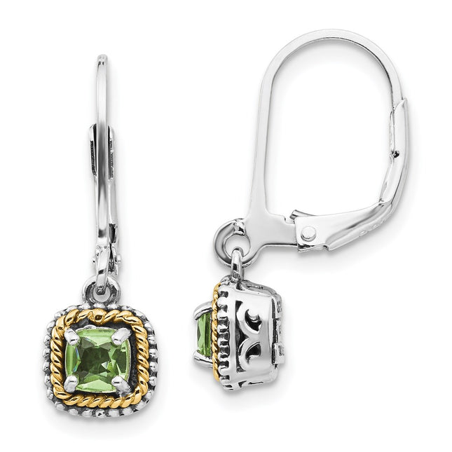 14k/Silver Two-Tone Earrings Style QTC867 - Classique Jewelry Inc.