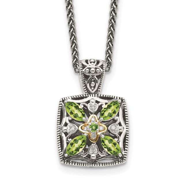 14k/Silver Two-Tone Jewelry Style QTC872 - Classique Jewelry Inc.