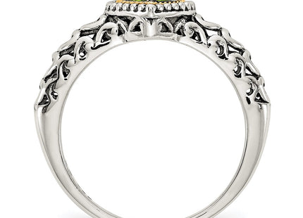 14k/Silver Two-Tone Rings Style QTC878 - Classique Jewelry Inc.