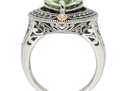 14k/Silver Two-Tone Rings Style QTC884 - Classique Jewelry Inc.
