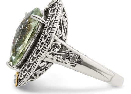 14k/Silver Two-Tone Rings Style QTC884 - Classique Jewelry Inc.