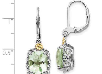 14k/Silver Two-Tone Earrings Style QTC896 - Classique Jewelry Inc.