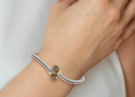 14k/Silver Two-Tone Bracelets Style QTC90 - Classique Jewelry Inc.